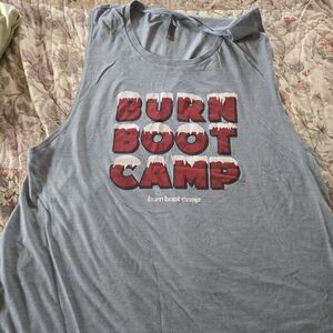Burn Boot Camp Gray/blue Tank Top